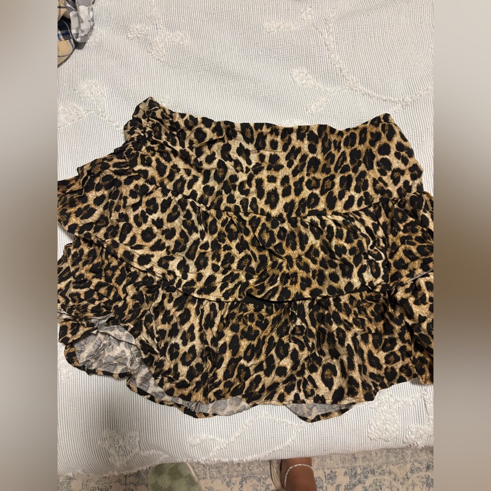 leopard print skirt from shein